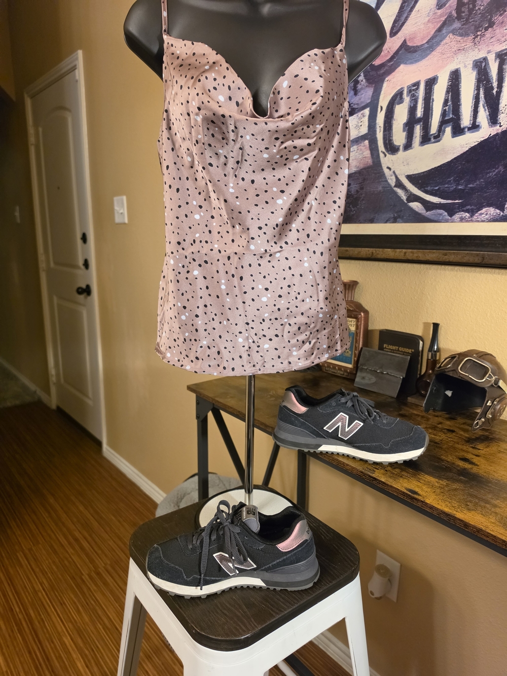 Style Rack Eggplant Polka Dot Cami Size Small